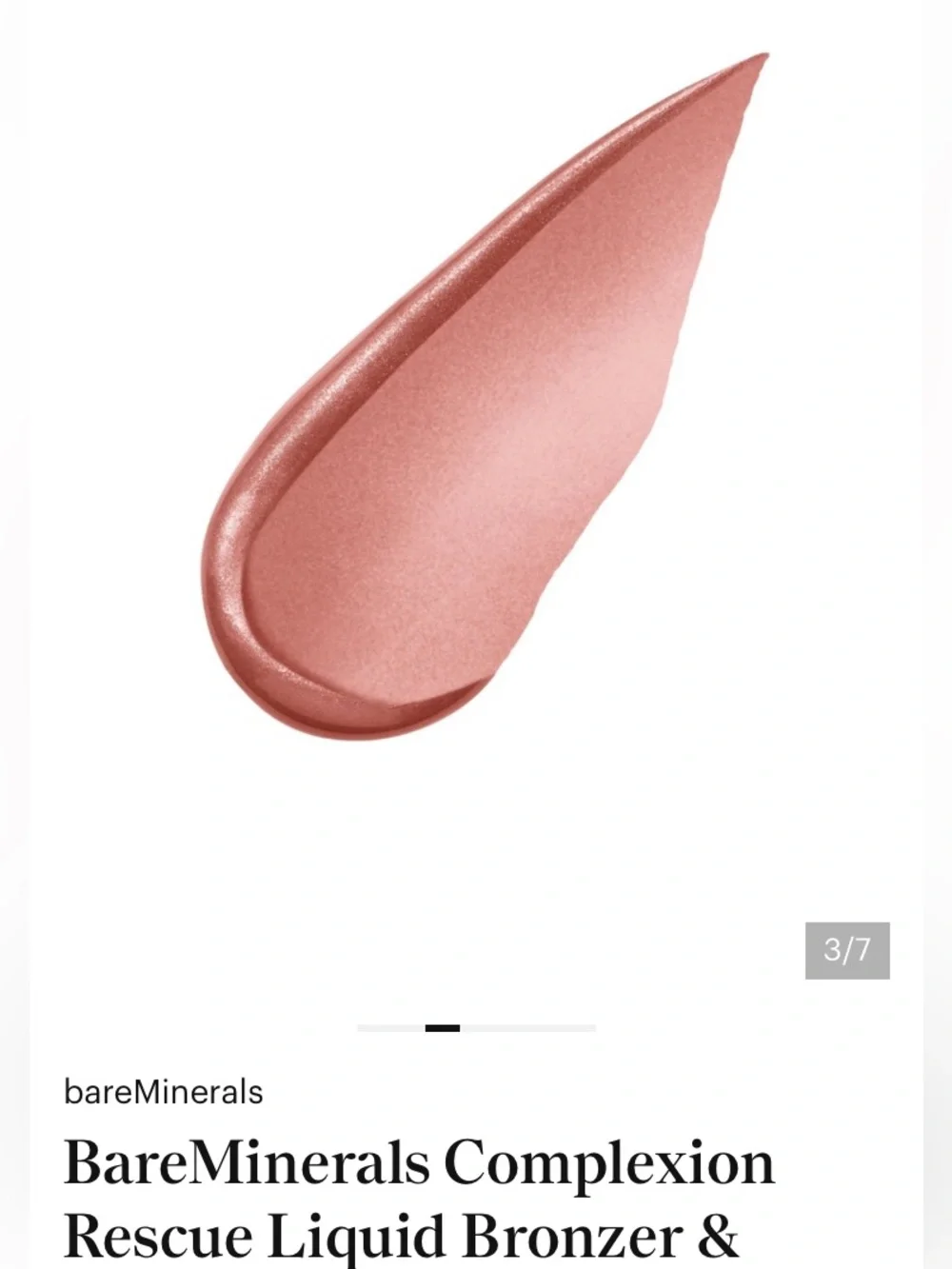 bareMinerals Complexion Rescue Blonzer Blush + Bronzer in Kiss of Mauve NEW!